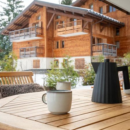 4-Room Apartment With Garden, Gym And Shared Spa Megeve Luaran gambar