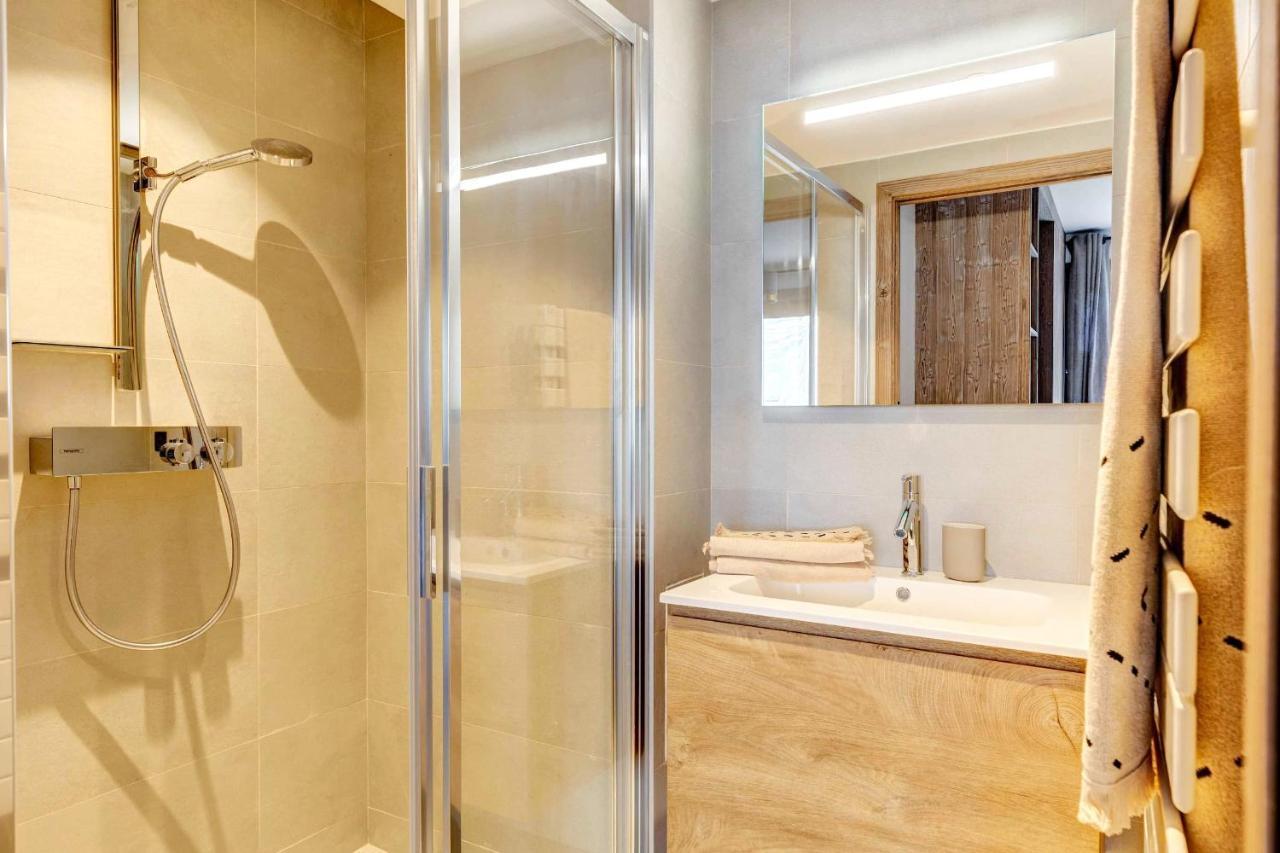 4-Room Apartment With Garden, Gym And Shared Spa Megeve Luaran gambar